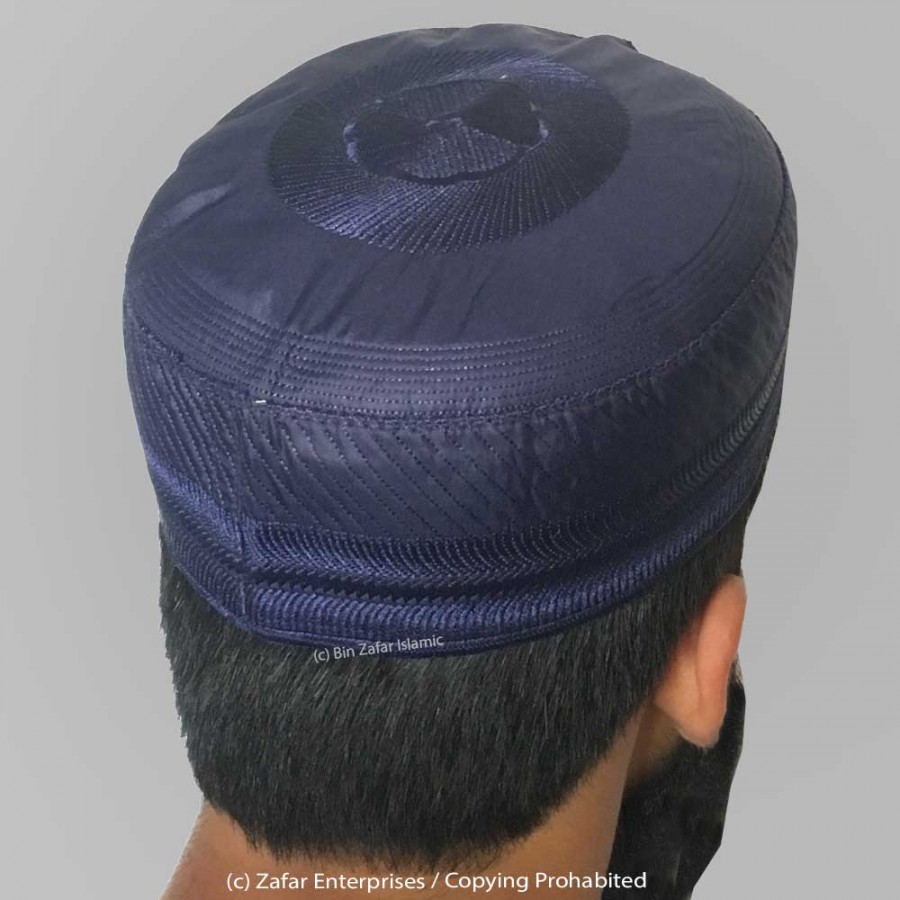 Pack of 4 Cloth Contrasting Boqus Prayer Cap / Namaz Topi